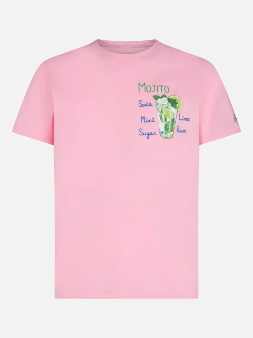 T-shirt da uomo in cotone con stampa Mojito