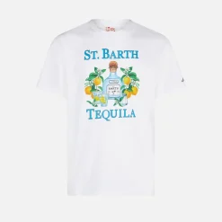 T-shirt da uomo in cotone con stampa St. Barth Tequila