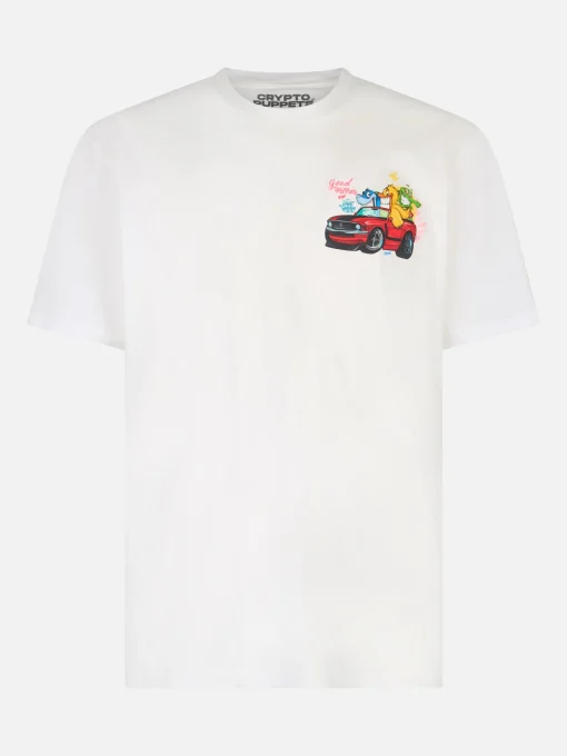 T-shirt da uomo in cotone con stampa piazzata Cryptopuppets Good Fellas | EDIZIONE SPECIALE CRYPTOPUPPETS