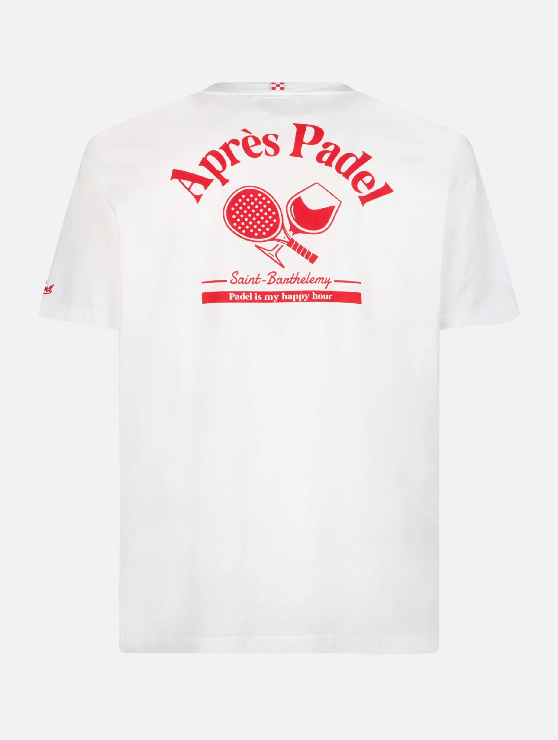 T-shirt da uomo in cotone con stampa piazzata Aprés Padel