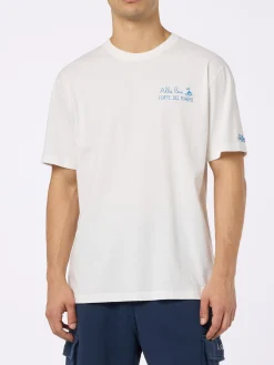 T-shirt da uomo in jersey di cotone vestibilità classica Portofino con stampa Vado a Forte | ALLE BOE SPECIAL EDITION