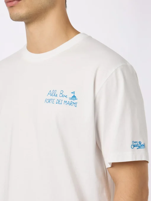 T-shirt da uomo in jersey di cotone vestibilità classica Portofino con stampa Vado a Forte | ALLE BOE SPECIAL EDITION