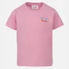 T-shirt girocollo da bambina Elly in jersey di cotone con ricamo Oggi faccio la brava