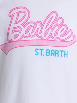 T-shirt girocollo da bambina in jersey di cotone Elly con stampa Barbie Saint Barth | EDIZIONE SPECIALE BARBIER