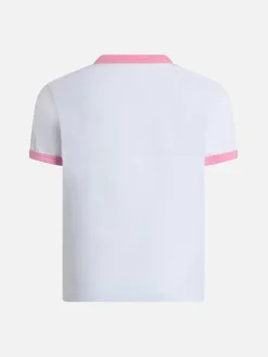 T-shirt girocollo da bambina in jersey di cotone Elly con stampa Barbie Saint Barth | EDIZIONE SPECIALE BARBIER
