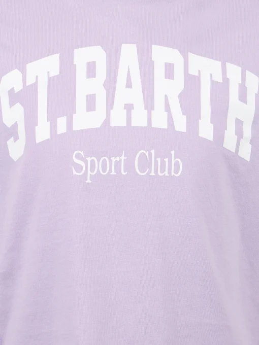 T-shirt girocollo da bambina in jersey di cotone Elly con stampa St. Barth