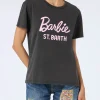T-shirt girocollo in jersey di cotone da donna Emilie con stampa Barbie St. Barth | BARBIE SPECIAL EDITION