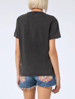 T-shirt girocollo in jersey di cotone da donna Emilie con stampa Barbie St. Barth | BARBIE SPECIAL EDITION