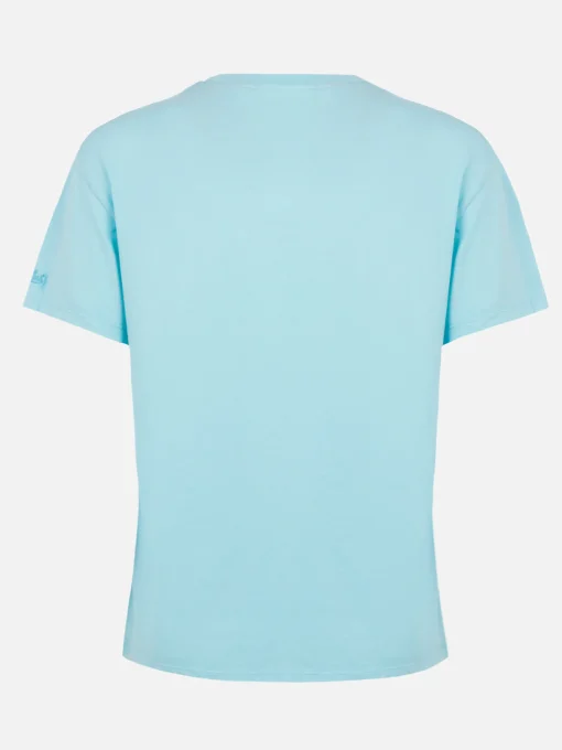T-shirt girocollo in jersey di cotone da donna Emilie Joanna Luise con tasca patch | REALIZZATA CON TESSUTO LIBERTY