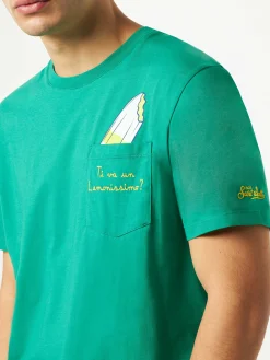 T-shirt in cotone con ricamo Ti va un Lemonissimo? | ALGIDA® EDIZIONE SPECIALE