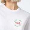 T-shirt in cotone con ricamo "Forte dei Drammi" | EDIZIONE SPECIALE INSULTI LUMINOSI