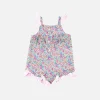 Tutina da neonata in cotone con stampa fiori | EDIZIONE SPECIALE LIBERTY