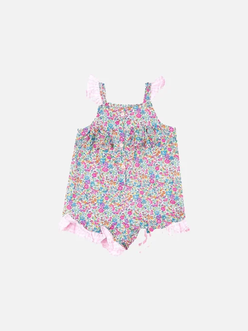 Tutina da neonata in cotone con stampa fiori | EDIZIONE SPECIALE LIBERTY